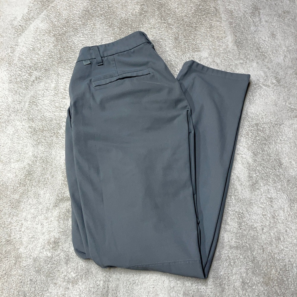 Lululemon Commission Slim Fit Pants Medium Gray Warpstreme LM5AEXS Mens 32x32